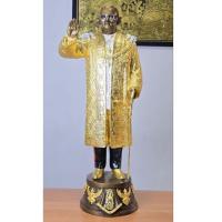 ราคา พระบรมรูปในหลวงรัชกาลที่9 ทรงโบกพระหัตถ์ (ทรงยินดี) สูง21นิ้ว เพ้นท์สี ลงรักปิดทอง (44752973960)
