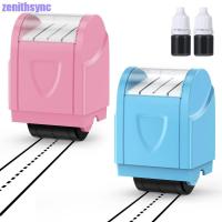 ราคา ZENITHSYNC Dashed ลายมือเส้นแสตมป์,พลาสติกที่มีประสิทธิภาพ Line Rolling Roller, 7 สี Rreusable Ink Add Design แบบพกพา Self Inking แสตมป์นักเรียน (47655678887)
