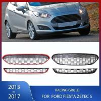 ราคา กันชนหน้าดัดแปลง ST หม้อน้ําด้านบนกระจังหน้าCentre Lower Racing Grill Sporty สําหรับ Ford Fiesta Zetec-S 2013 2014 2015 2016 2017 (53955705460)