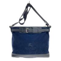 ราคา Burberry BLACK LABEL กระเป๋าสะพายไหล่ Cotton NVY พร้อมด้ายสี่เหลี่ยม ส่งตรงจากญี่ปุ่น มือสอง (28017755830)