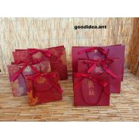 ราคา GIDA✏️ถุงของขวัญตรุษจีน ถุงกระดาษใส่ของ ขวัญ รับไหว้ พร้อมริบบิ้นผูก+จี้ทอง (25601028004)