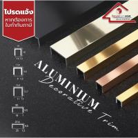ราคา ALU20 คิ้วอลูมิเนียมตัวยู U 20 มิล เฟรมอลูมิเนียม กรุยเชิง มีหลายสี ความยาวรวม 3 เมตร สั่งตัดความยาวได้ไม่เกิน 2 เมตร (27164251059)