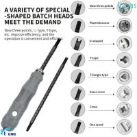 ราคา LUNASOL สามเหลี่ยมไขควงโลหะผสมเหล็ก CRV Double-Head Ratchet Screw Driver รูปพิเศษ Telescopic Screw Driver (46555528823)