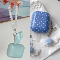 ราคา Polka Dot สําหรับ Apple AirPods4 AirPods Pro 2 3 Pro2nd Generation กรณีโบว์ Angel จี้หูฟัง Soft TPU Funda (40714487121)