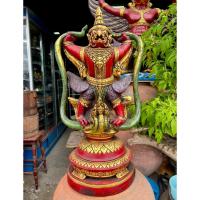 ราคา พญาครุฑยุดนาค ครุฑตั้งโต๊ะบูชา พญาครุฑจับนาค ขนาดสูง80ซม (44125790124)