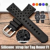 ราคา TAG HEUER สายนาฬิกากันน้ําสําหรับแท็ก Heuer F1 เปลี่ยนสร้อยข้อมือดําน้ํา 22 มม.ซิลิโคนสายนาฬิกานุ่มผู้หญิงผู้ชายสายรัดข้อมือกีฬา (25790066597)