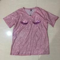 ราคา เสื้อยืดกากเพชรสีชมพู (1180691252)