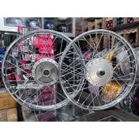 ราคา ชุดล้อ (ราคา1ชิ้น) HONDA เวฟ C70 คัสต็อม ดรีม100 วงล้อเหล็กยูเนี่ยนหน้า1.20หลัง1.40+ขึ้นซี่ลวดชุบเส้นใหญ่+ดุมเดิมสีบร์อน (29680147825)