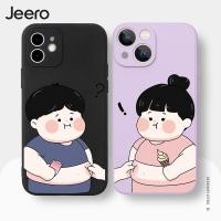 ราคา JEERO เคสคู่ เคสไอโฟน คู่รัก ขอบเหลี่ยมกันกระแทกซิลิโคนนุ่มการ์ตูนน่ารักตลก เคสโทรศัพท์ Compatible for iPhone 16 15 14 13 12 11 Pro Max SE 2020 X XR XS 8 7 Plus พลัส HFC128 (13543397627)