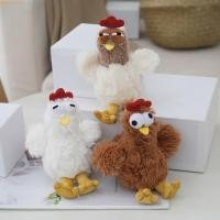 ราคา AT ตลกตุ๊กตาไก่ไข่ Laying Hens พวงกุญแจการ์ตูนสัตว์ไก่จี้พวงกุญแจรถ Creative กระเป๋าตกแต่ง A (27137515732)