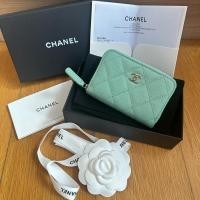 ราคา New! Chanel Classic Caviar Zip Card Holder GHW Chip (24780726524)