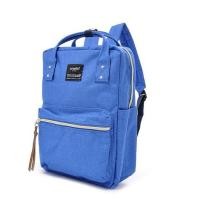 ราคา กระเป๋าเป้ ยี่ห้อ Anello สีฟ้า รุ่น Canvas Square Mini (24706599835)
