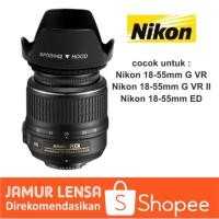 ราคา ชุดฮูดเลนส์ Nikon D40 D40x D60 D3000 D3100 D3200 D5000 D5100 D5200 เลนส์ดอกไม้ 18-55 มม. (26431898232)