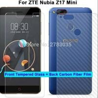 ราคา Nubia Z17 Mini Tempered Glass Front Screen Protector + Soft Back Carbon Fiber (557738882)