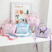 ราคา กระเป๋าสะพายข้าง Pu สไตล์การ์ตูน Sanrio พร้อมลาย Kuromi, Melody และ Cinnamoroll ดีไซน์น่ารักสำหรับวัยนักเรียนและสามารถถือได้ (42861613196)