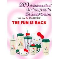 ราคา แท้ % Starbucks x Hello Kitty Limited Editionแก้ว สแตนเลสมีหลอด (26291800261)