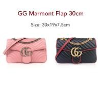 ราคา GUCCI Marmont Flap 30 ของแท้ 100% [ส่งฟรี] (6077539455)