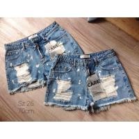 ราคา ยีนส์สั้น STRADIVARIUS ODD SZ 26 (526) (29503989595)