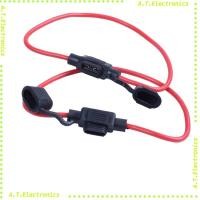 ราคา กล่องฟิวส์ ชนิด 12V 30A 1 ชิ้นกระบอกเสียบฟิวส์รถยนต์ มีฝากันน้ำ พร้อมฟิวส์ 15 Amp สายไฟ 16 AWG Fuse Holde ใส่ฟิวส์ (15266137391)