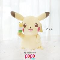 ราคา ปิกาจู ตุ๊กตาปิกาจู ตุ๊กตาโปเกมอน Pikachu - Tea Party Dango 23cm มือ1 ของแท้ นำเข้าจากญี่ปุ่น Papadolls (8918234276)