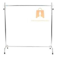 ราคา ราวตากผ้า มี 2สี ให้เลือก ราวโครเมี่ยม ราวปรับระดับ ราวเดี่ยว ราวตากผ้าปรับระดับ ราวชุบ oc99 (7351269089)