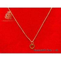 ราคา สร้อยคอทองคำ ซีโอ ระย้าห้อยจี้หัวใจ น้ำหนัก 1 กรัม พร้อมใบรับประกัน (28630290032)