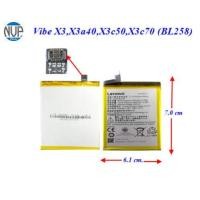 ราคา แบตเตอรี่ Lenovo Vibe X3,X3a40,X3c50,X3c70 (BL258) 6.1x7.0 cm. 3600 mAh. (24703268059)