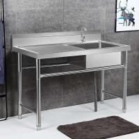 ราคา อ่างสแตนเลส อ่างล้างจานแบบหลุมเดียว แบบสองหลุม อ่างล้างผักพร้อมแท่น สำหรับใช้ในครัวบ้าน อ่างล้างจานสำหรับบ้านและร้านค้า (42668031872)