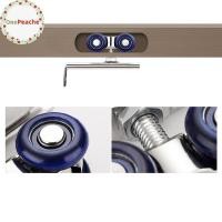 ราคา OnePeache 2 ชิ้น/เซ็ตประตูบานเลื่อน Roller ฮาร์ดแวร์สไลด์ประตูรอก 4/8 ล้อ Rail Tra TH (51007203195)