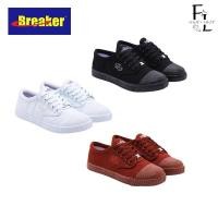 ราคา รองเท้านักเรียน รองเท้าผ้าใบ Breaker 4x4 รองเท้านักเรียนชาย-หญิง สี ดำ ขาว น้ำตาล เบอร์ 29-47 (27128818271)