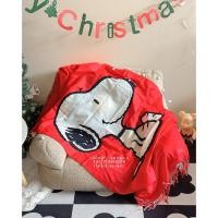 ราคา ผ้าพันคอสนูปปี้ ผ้าคลุมไหล่สนูปปี้ snoopy ผืนใหญ่ นุ่ม (2830283761)