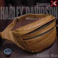 ราคา กระเป๋าคาดเอว หนังแท้ (มือ1) Harley สีแทน รุ่น "คอนวอย เอ็กซ์" [2025] (40220343645)