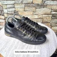 ราคา Dolce Gabbana รองเท้าผ้าใบหนัง ขนาด 38 พื้นรองเท้า 24cm (55551971755)