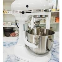 ราคา KitchenAid เครื่องผสมอาหาร Heavy Duty 4.83 ลิตร รุ่น 5KPM50EWH สีขาว X2โถ ***สินค้าเครื่องสาธิต 95% สินค้าแถมของใหม่ (10698584137)