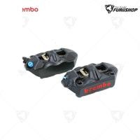 ราคา [ สามารถผ่อนชำระบัตรเครดิต/Spaylater ] ปั๊มเบรคล่าง Brembo M4 100mm. ดำโลโก้แดง By FuriiShop (42577886572)