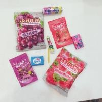 ราคา Set Fruitta ฟรุตต้า กลิ่นผลไม้ สตรอเบอรี่ องุ่น มัดรวมของแถมตามภาพ นกแก้ว Boomer mini mentos (1530565756)
