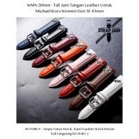 ราคา WMN 20mm Michael Kors Women Gen 5E 43mm Watch Strap - สายหนังสําหรับผู้ชายและผู้หญิง (44904603465)