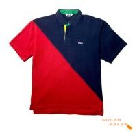 ราคา Fila Color Block Knit Polo Shirt Original (23509609154)
