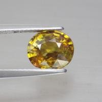 ราคา พลอย สฟีน ธรรมชาติ แท้ ดิบ ( Unheated Natural Sphene Titanite ) หนัก 2.61 กะรัต (25552812365)
