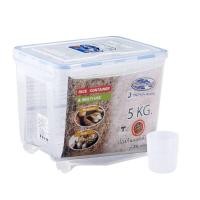 ราคา กล่องข้าวสาร กล่องข้าวสาร​5kg กล่องเก็บข้าวสาร5กก./ ฟรี ถ้วยตวง/ล๊อค4ด้าน/superlock/กล่องเก็บข้าวสาร ที่เก็บข้าวสาร (6759818458)