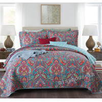 ราคา Cotton100% ผ้าฝ้าย ผ้าคลุมเตียงวินเทจ ขนาด 7-8 ฟุต ผืนใหญ่ (6471346934)
