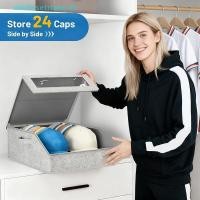 ราคา Alittlese Sturdy Hat Storage สําหรับเบสบอลหมวก,ถือ 24 หมวกแก๊ป Clear Hat Organizer สําหรับตู้เสื้อผ้า, ห้องนอน, กล่องหมวกกว้างพร้อมกระดาษแข็ง TH (47554300064)