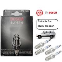 ราคา หัวเทียน WR78X 0242232505 Bosch Super 4 Isuzu Trooper UBS13 UBS17 (40428768134)