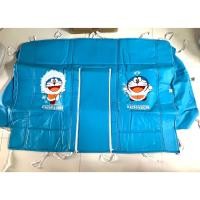 ราคา sale!! หนังPVC#ชุดหุ้มเบาะด้านลังหลัง เก๋ง 4 ประตู/กระบะ ลาย#Doraemon ลิขสิทธิ์แท้ (3831348956)
