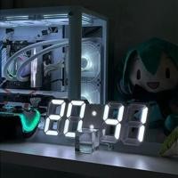ราคา นาฬิกาดิจิตอล นาฬิกา LED นาฬิกาตั้งโต๊ะ แขวนผนัง LED Digital Wall Clock มีให้เลือก 2 แบบ ขอบสีขาวและขอบสีดำ. (41458119542)