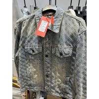 ราคา แจ็คเก็ตยีนส์ผู้ชายทำจากผ้าแจ็คการ์ด พอดีตัว สำหรับฤดูใบไม้ผลิและใบไม้ร่วง รวมเซ็ตกับกางเกงยีนส์ สวมใส่ง่าย (55604827733)