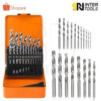 ราคา InnTech ชุดดอกสว่านเจาะเหล็ก 19 ชิ้น ขนาด 1-10 มม. High Speed Steel ดอกสว่านเจาะเหล็ก ดอกสว่าน ดอกสว่านไฮสปีด รุ่นHSS-19 (29970006765)