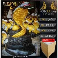 ราคา รูปปั้นพญางู รูปปั้นงูจงอาง รูปปั้นงูขาว พญางู งูบารวาร พญางูเรียกทรัพย์ PR-10 (สูง 22 ซม.) (25996408015)