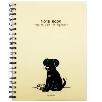 ราคา Morning Glory สมุดริมลวด LAZY CAT ลาย Black Puppy (27584551430)