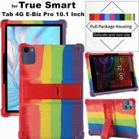 ราคา for True Smart Tab 4G E-Biz Pro 10.1 Inch Tablet Case Super Shockproof Soft Silicone Protective Case Stand Cover (27728571705)